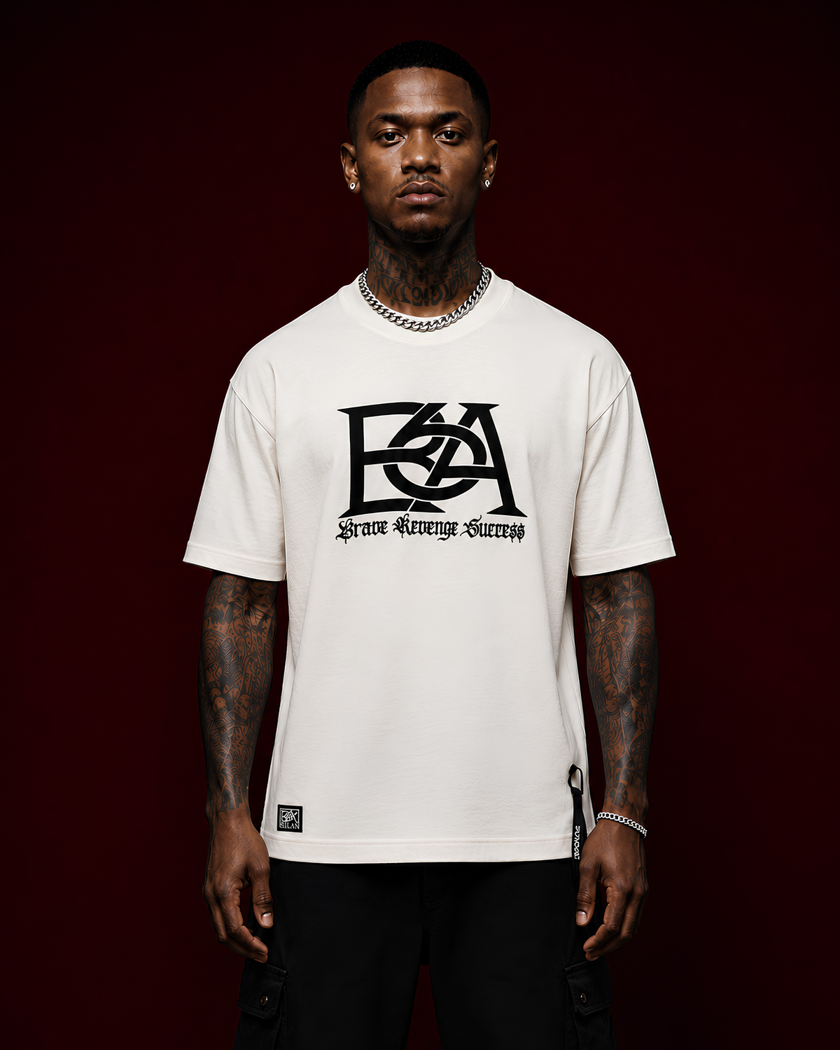 Ba6 Motto Tee White