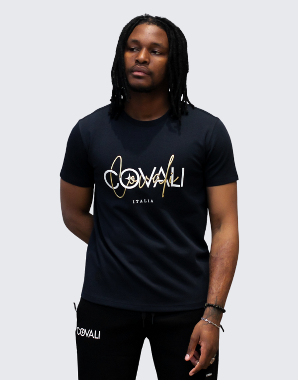 Covali Formato T-Shirt In Navy Men