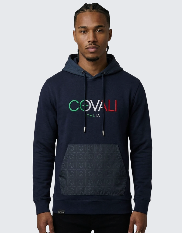 Covali Marino Hoodie Navy