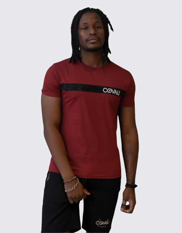 Covali Modela T-Shirt Burgundy Men
