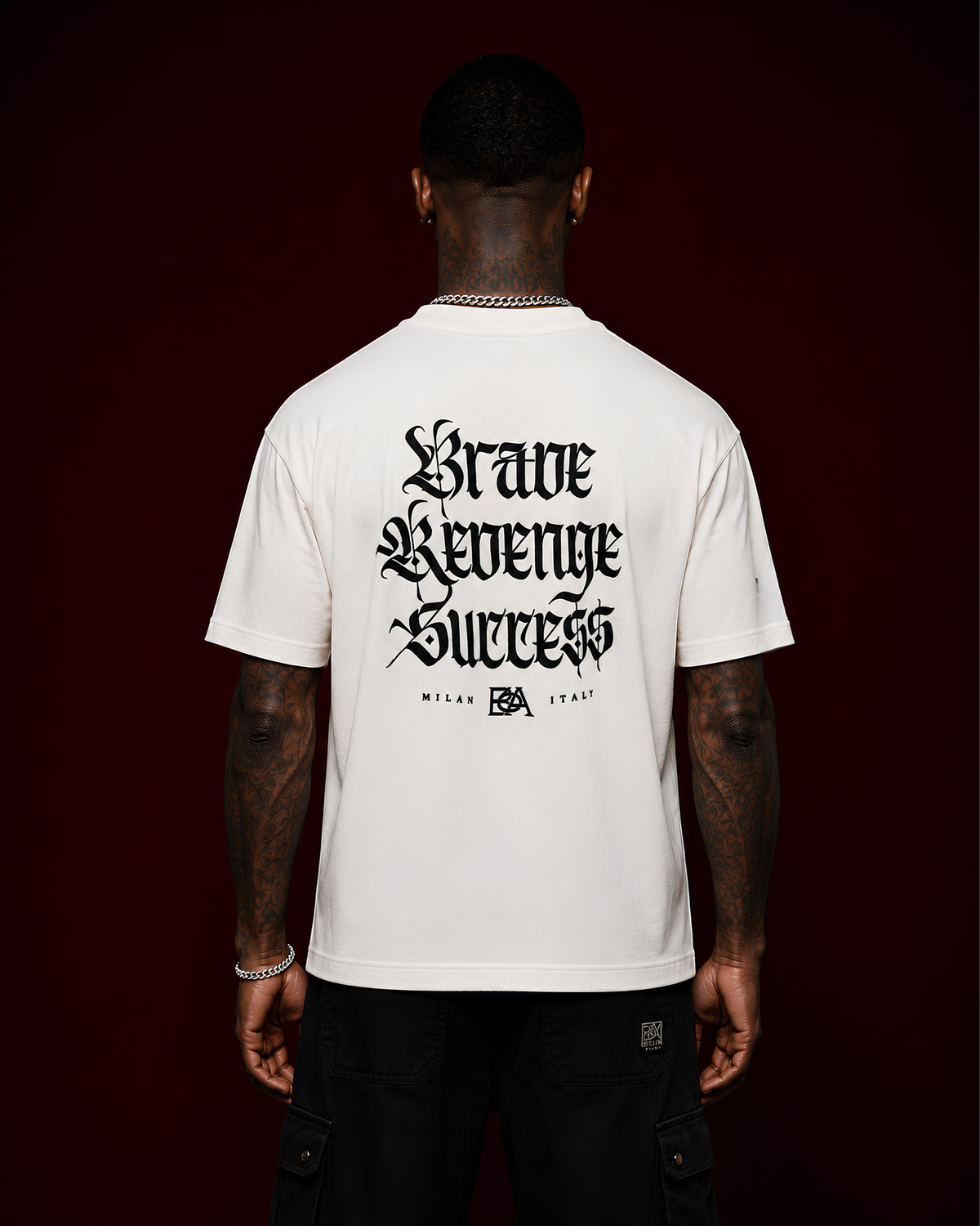 Ba6 Motto Tee White