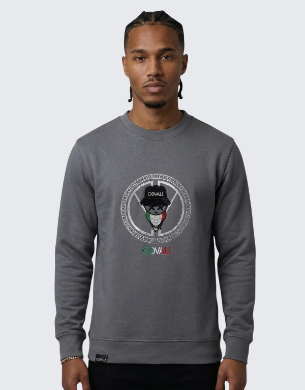 Covali Italiano-S Sweater D.Grey