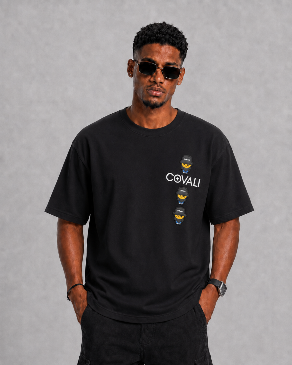 Covali Tres Tipo T-Shirt Black