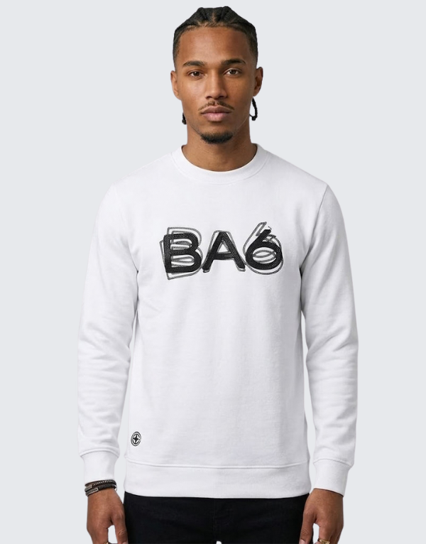 Ba6 Spazzola Sweater White