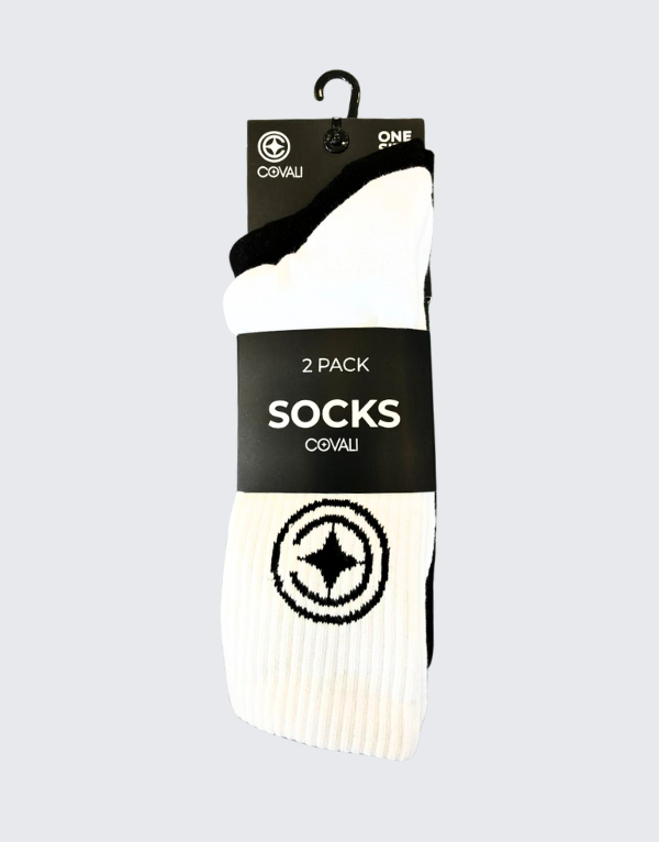 Covali Capita Socks Two Pack White And Black